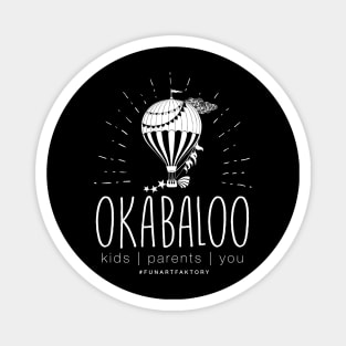 OKABALOO WHITE LOGO Magnet